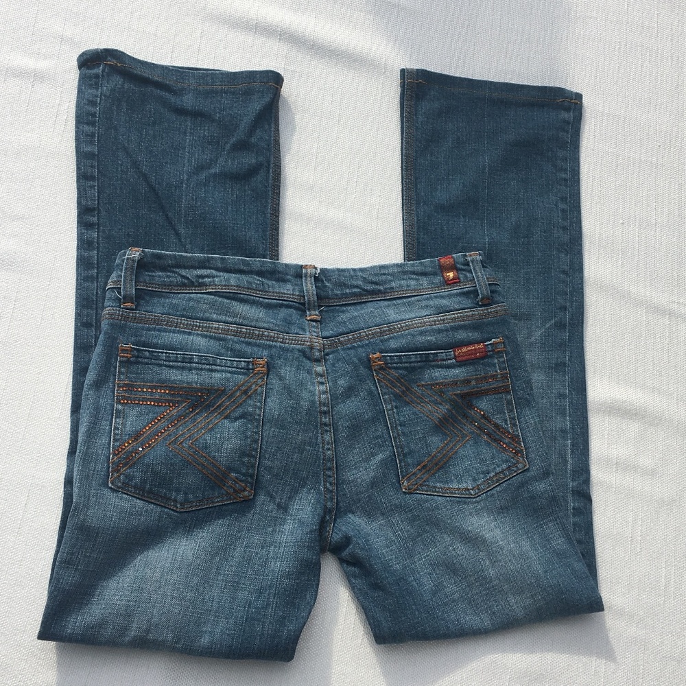7 For All Mankind  Flynt orange pocket 27 7FAM